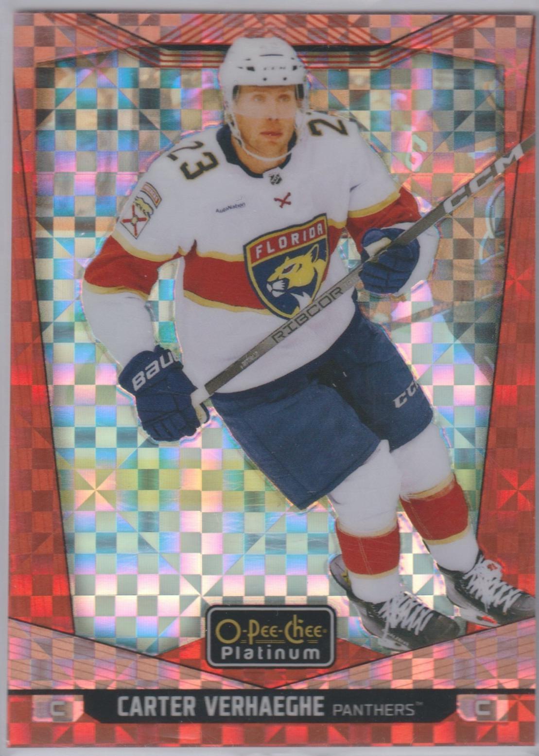 Carter Verhaeghe [Orange Checkers] #134