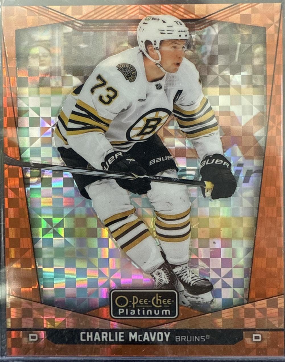 Charlie McAvoy [Orange Checkers] #132