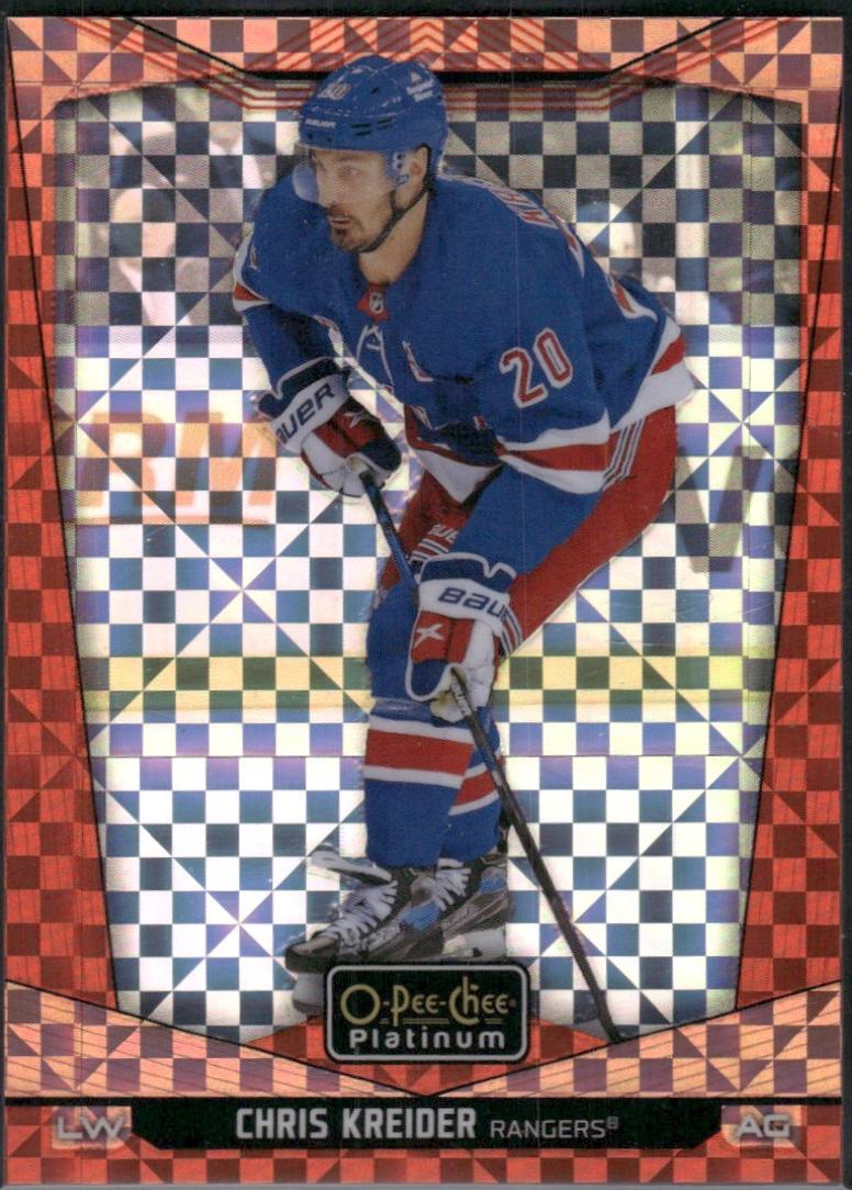 Chris Kreider [Orange Checkers] #123