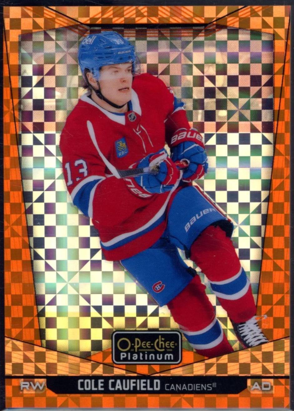Cole Caufield [Orange Checkers] #11