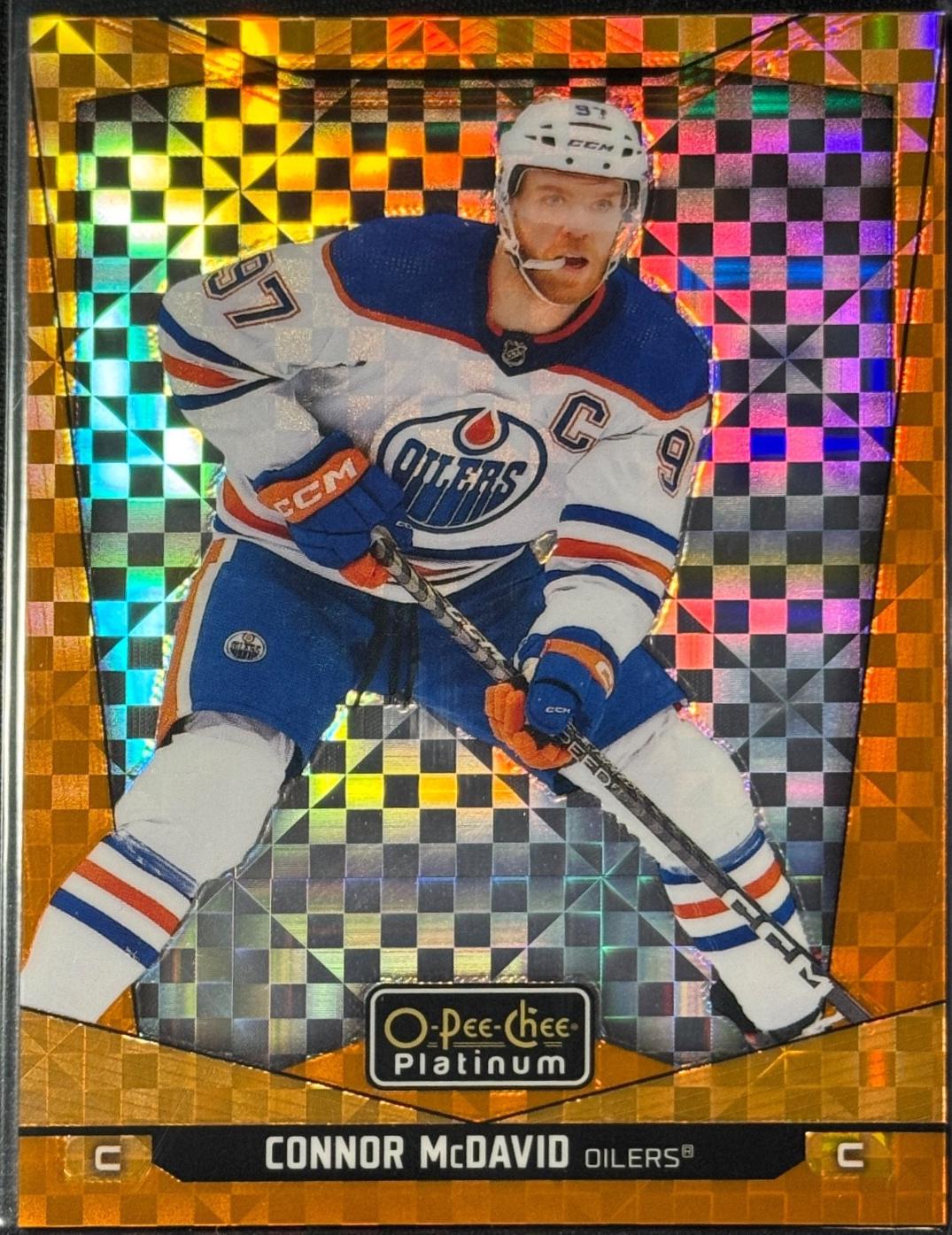 Connor McDavid [Orange Checkers] #1