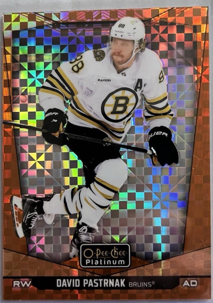David Pastrnak [Orange Checkers] #183