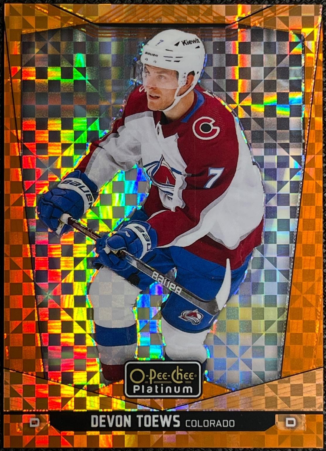 Devon Toews [Orange Checkers] #50