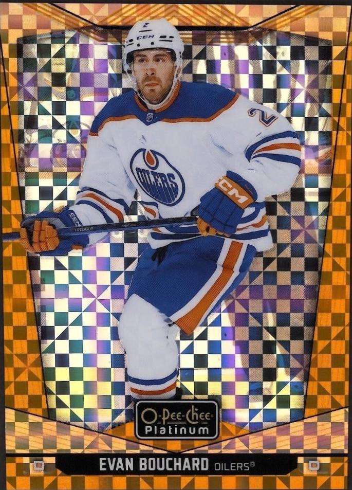 Evan Bouchard [Orange Checkers] #146