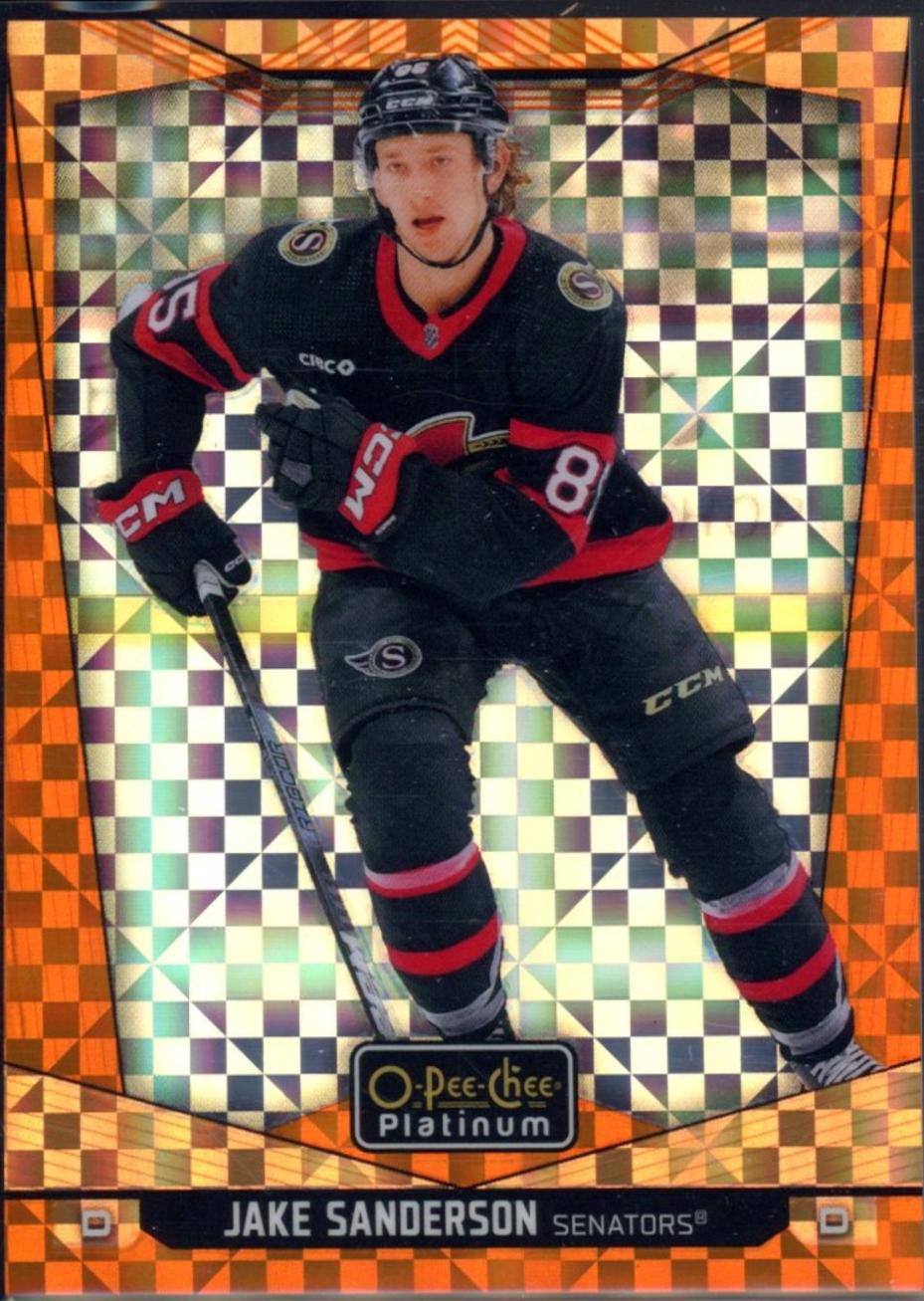 Jake Sanderson [Orange Checkers] #111
