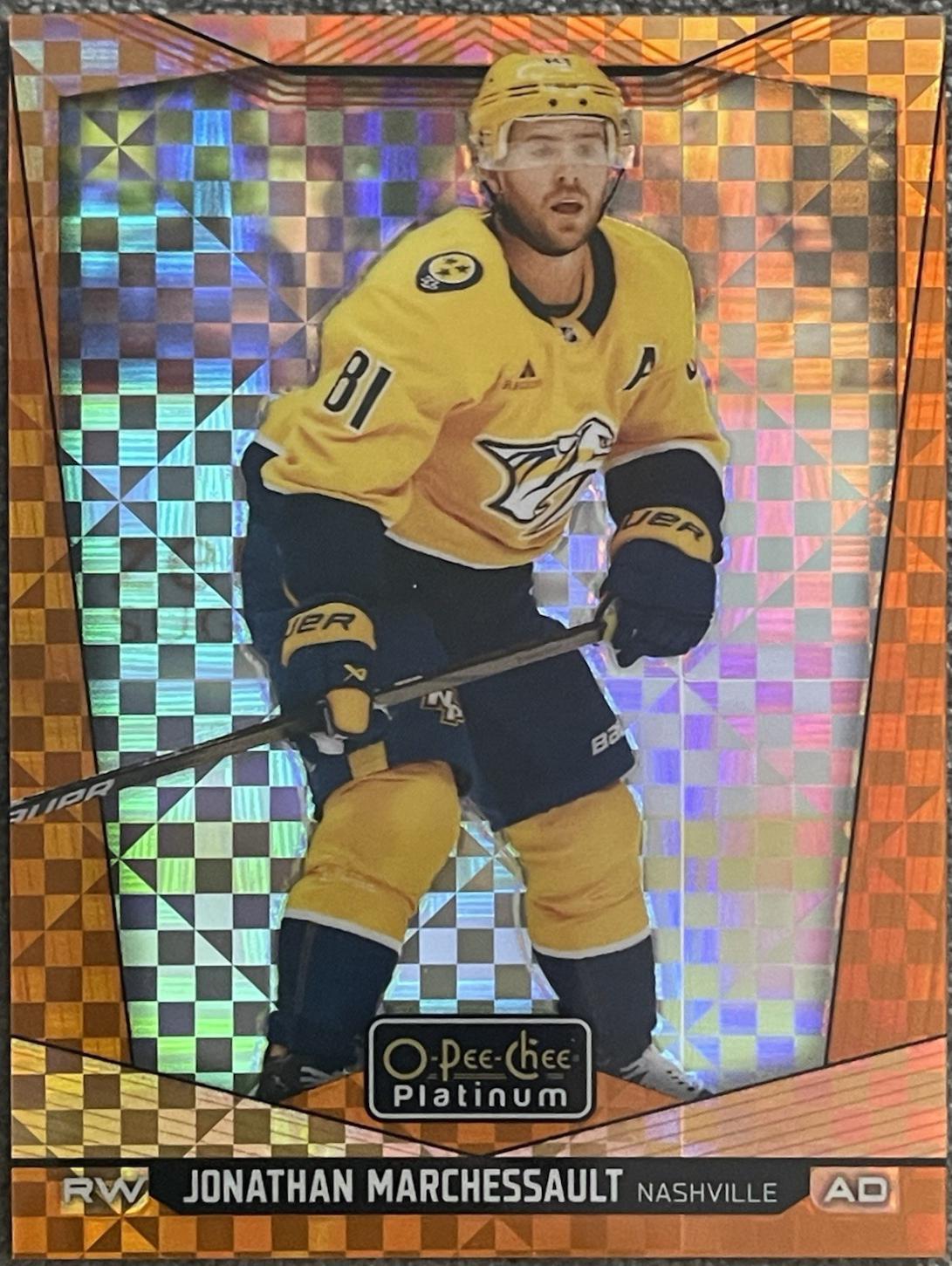 Jonathan Marchessault [Orange Checkers] #164