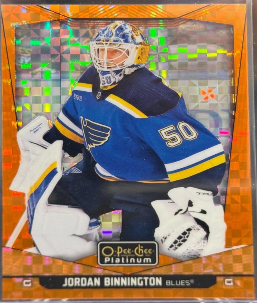 Jordan Binnington [Orange Checkers] #53