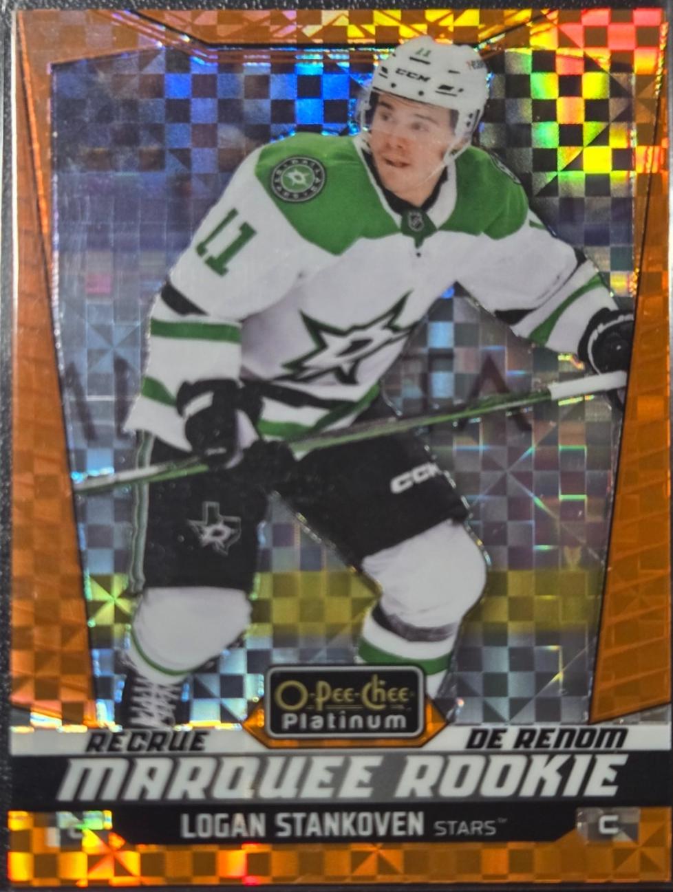 Logan Stankoven [Orange Checkers] #202