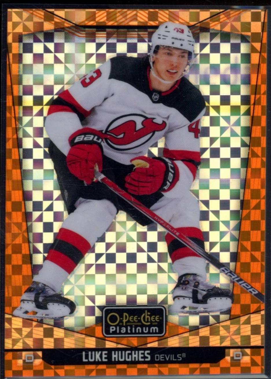 Luke Hughes [Orange Checkers] #107
