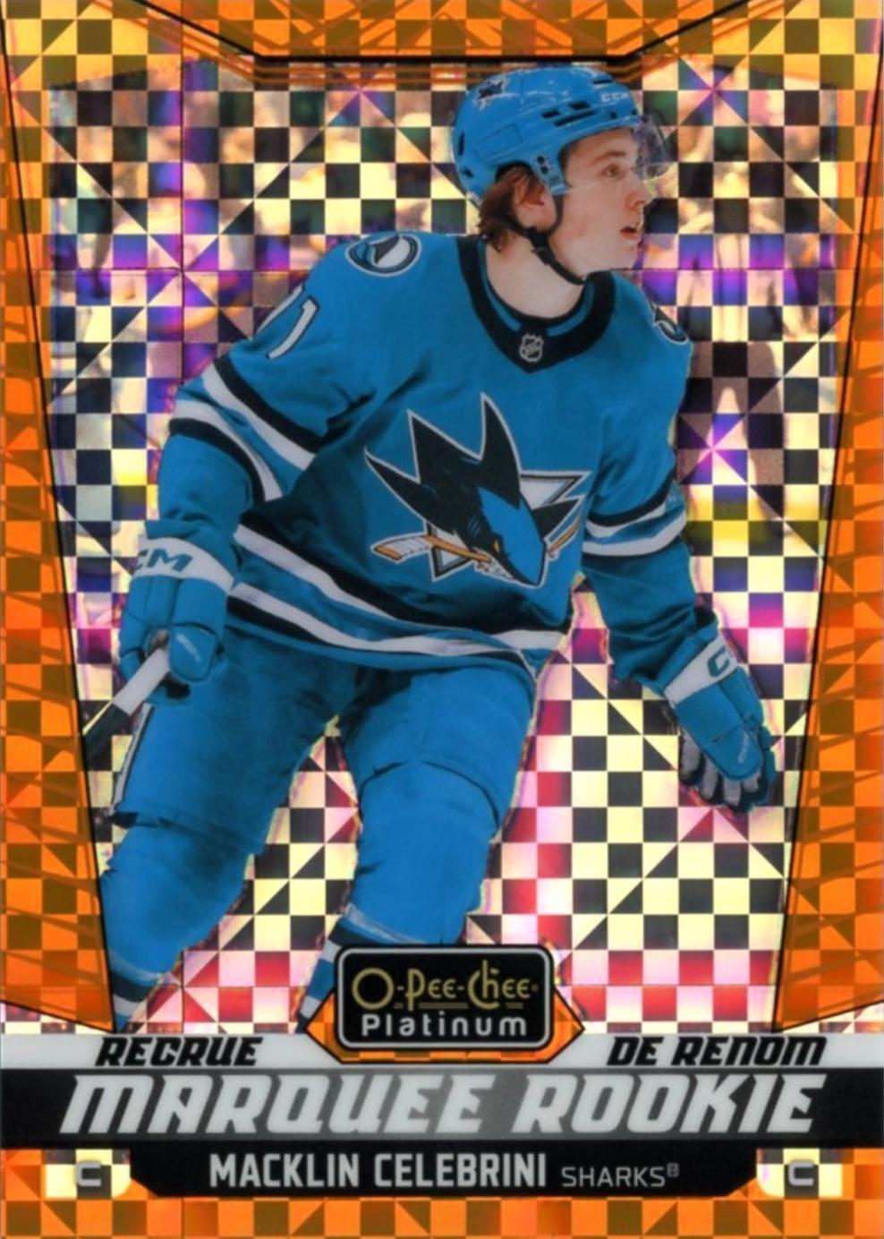Macklin Celebrini [Orange Checkers] #263