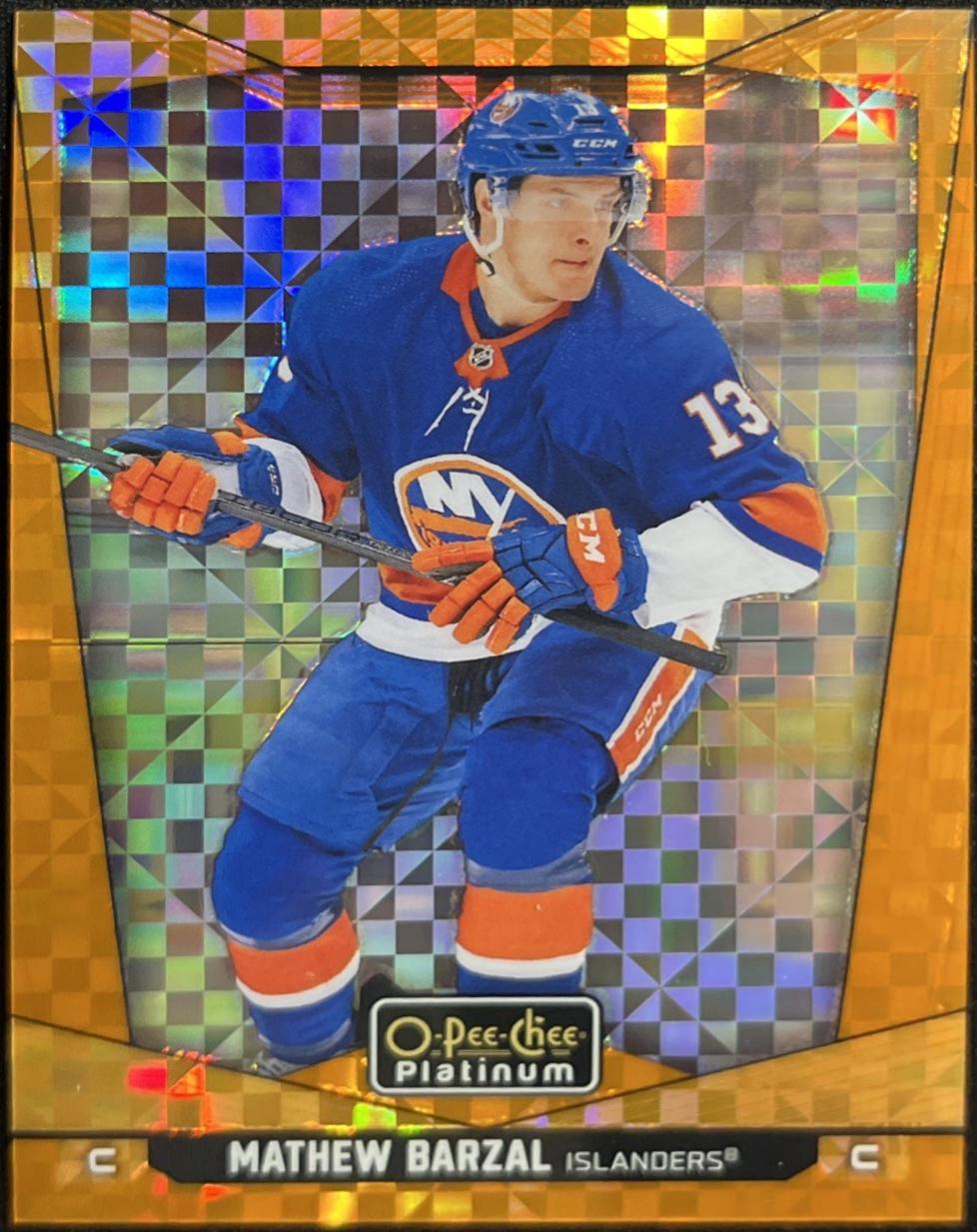 Mathew Barzal [Orange Checkers] #24
