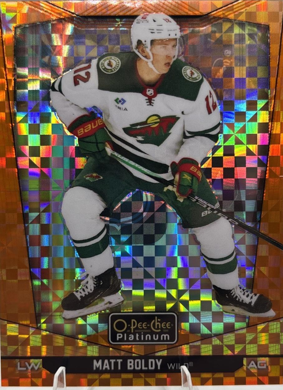 Matt Boldy [Orange Checkers] #119