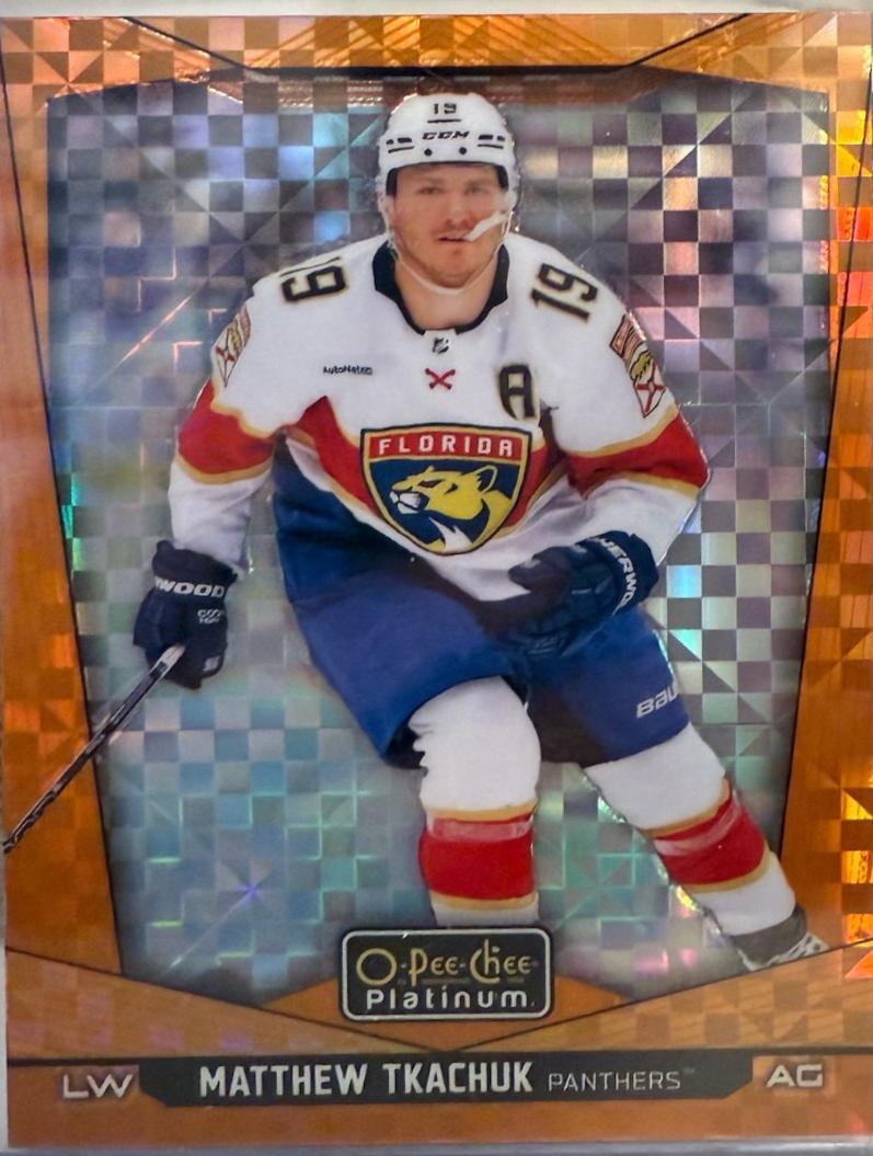 Matthew Tkachuk [Orange Checkers] #6