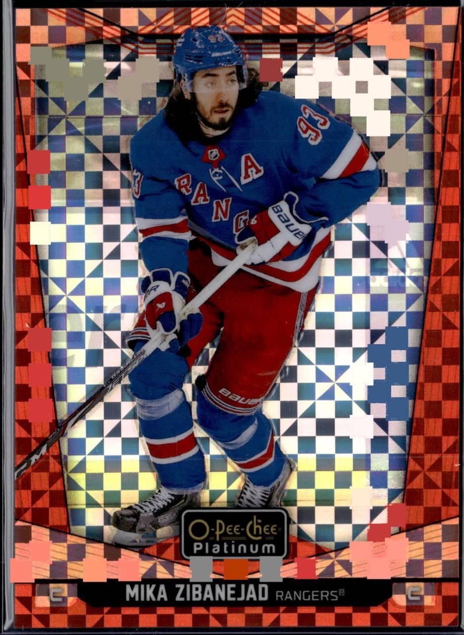 Mika Zibanejad [Orange Checkers] #156