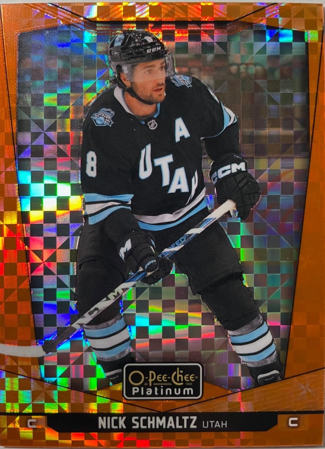 Nick Schmaltz [Orange Checkers] #15