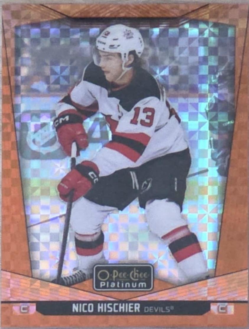 Nico Hischier [Orange Checkers] #89