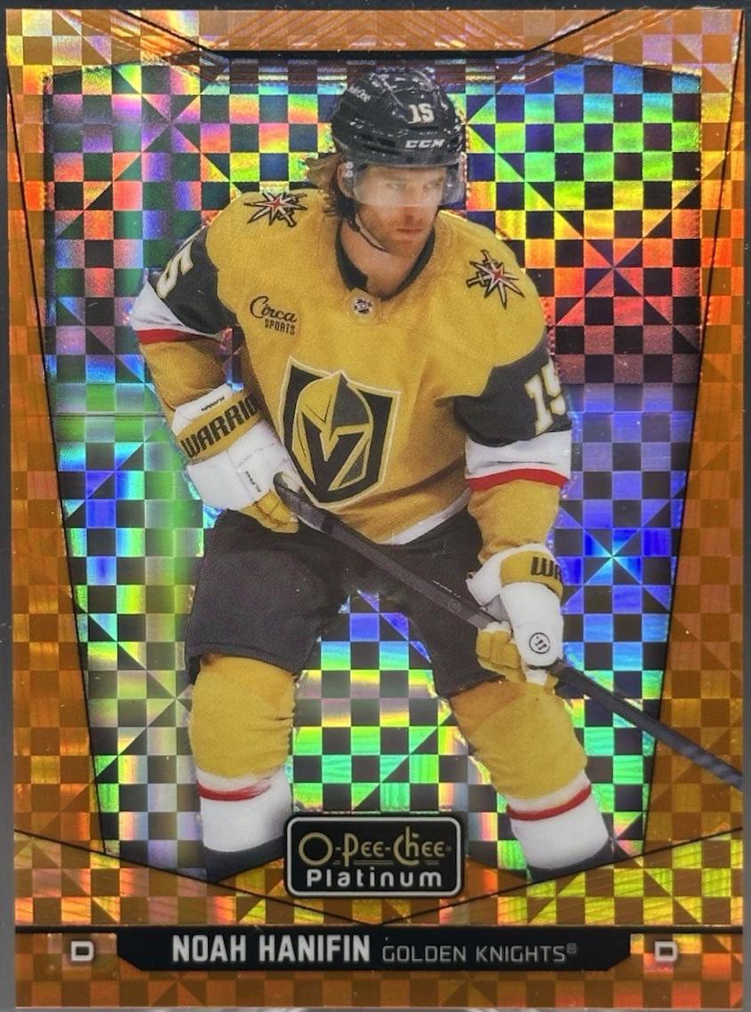 Noah Hanifin [Orange Checkers] #95