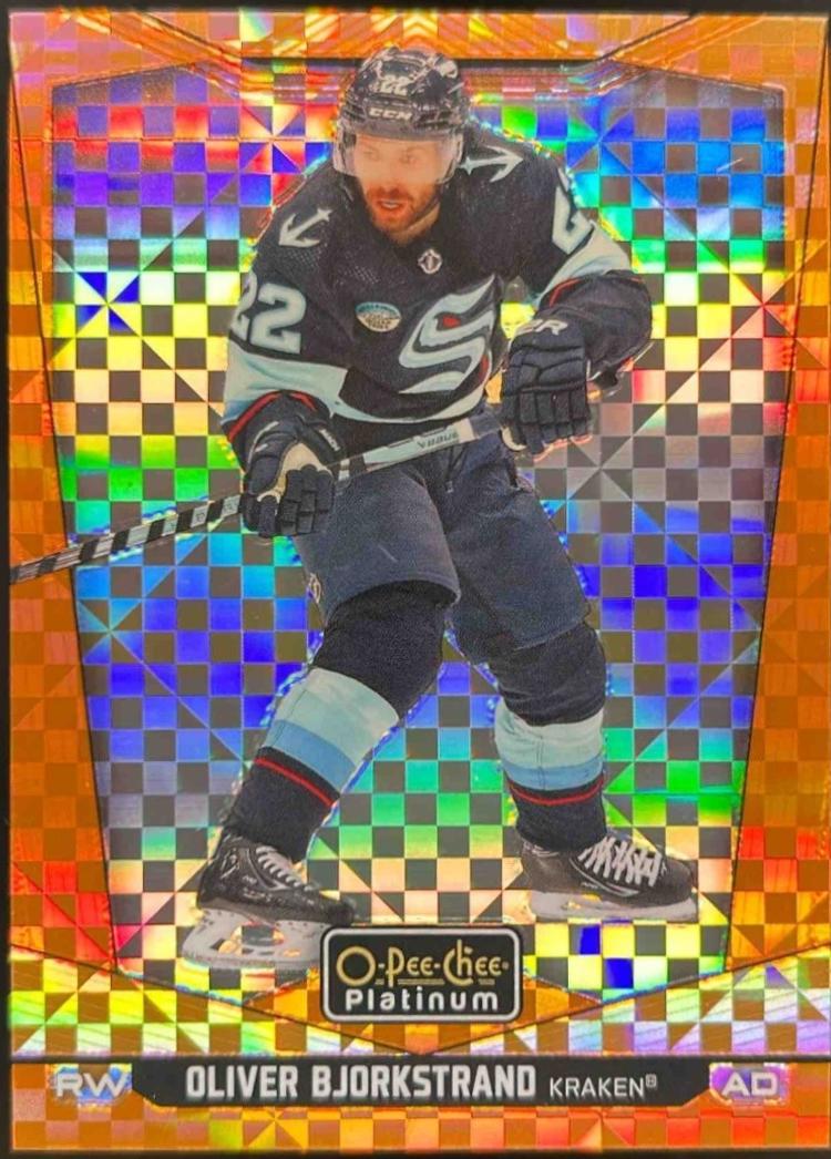 Oliver Bjorkstrand [Orange Checkers] #159