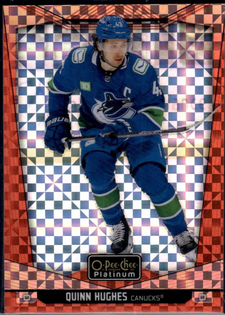 Quinn Hughes [Orange Checkers] #175