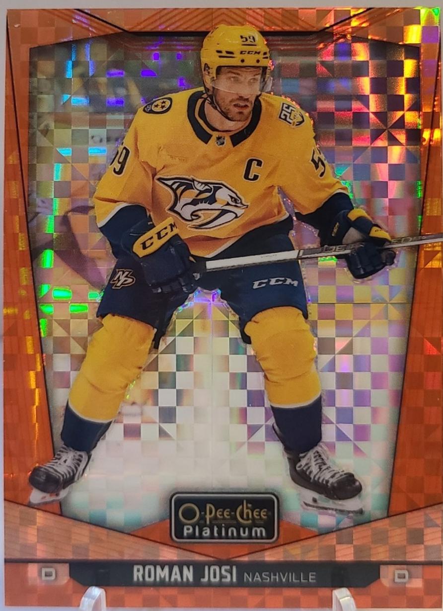 Roman Josi [Orange Checkers] #154