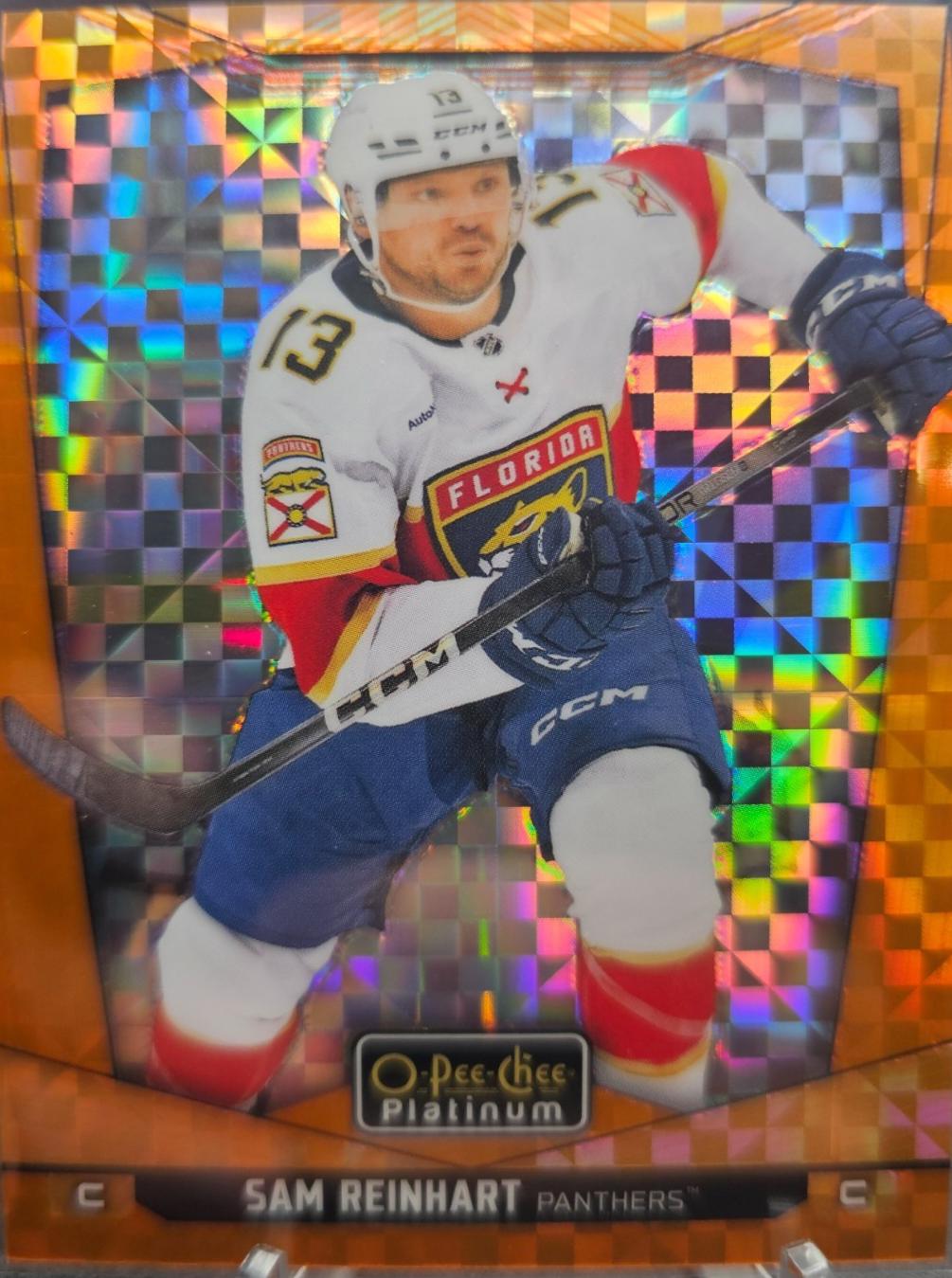 Sam Reinhart [Orange Checkers] #60