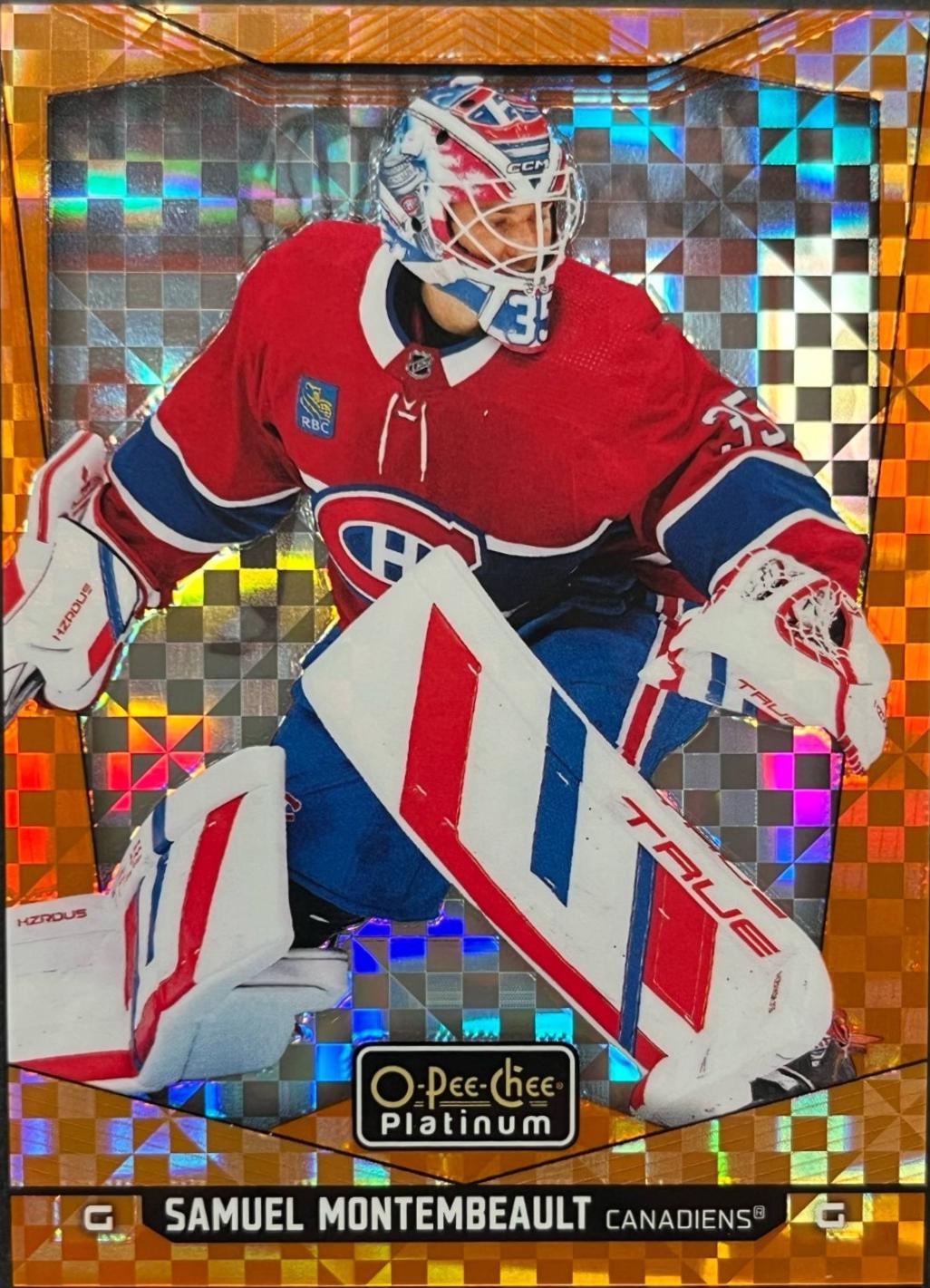 Samuel Montembeault [Orange Checkers] #96