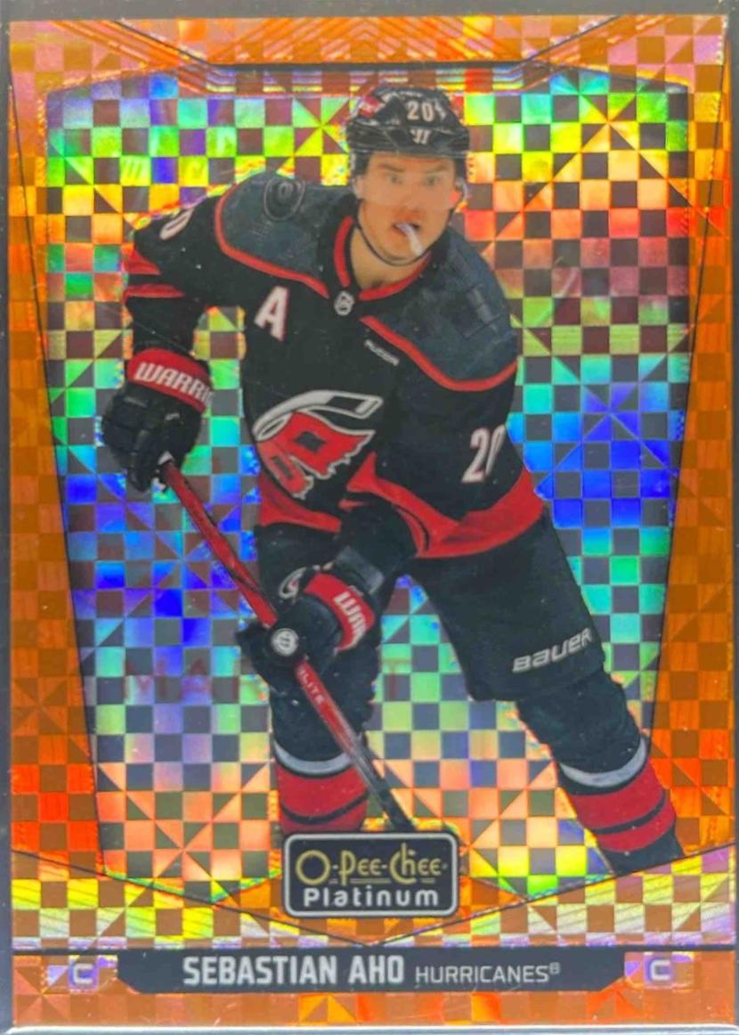 Sebastian Aho [Orange Checkers] #8
