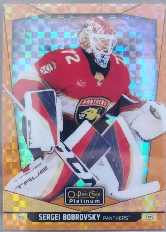 Sergei Bobrovsky [Orange Checkers] #76