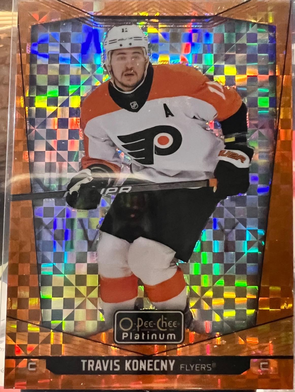 Travis Konecny [Orange Checkers] #18