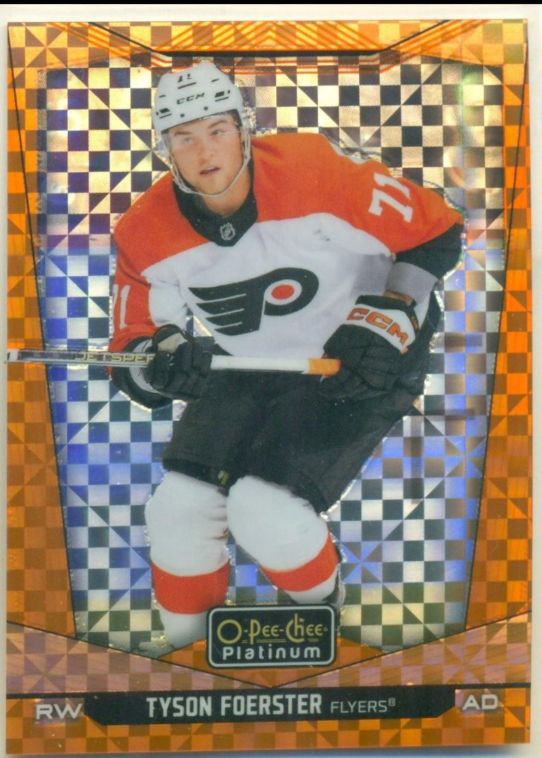 Tyson Foerster [Orange Checkers] #86