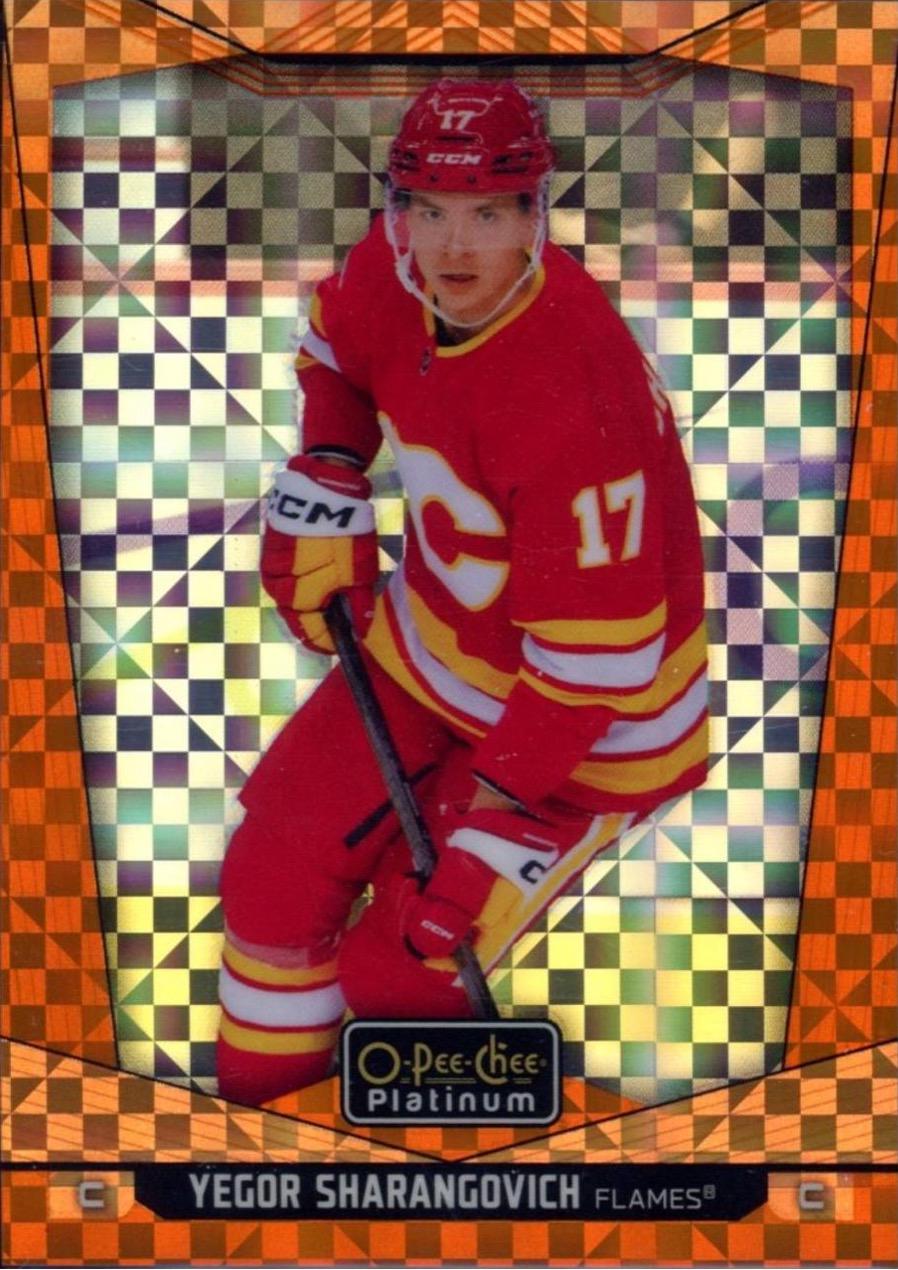 Yegor Sharangovich [Orange Checkers] #74