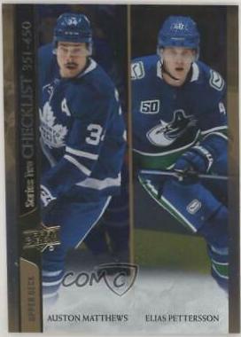 Auston Matthews, Elias Pettersson [Silver Foil] #450