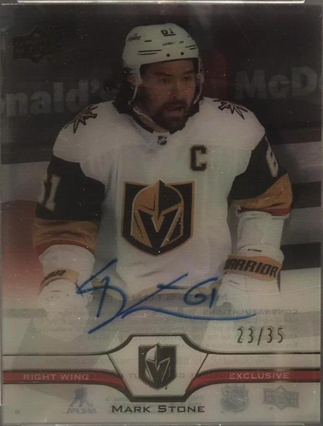 Mark Stone [Clear Cut UD Exclusives] #184