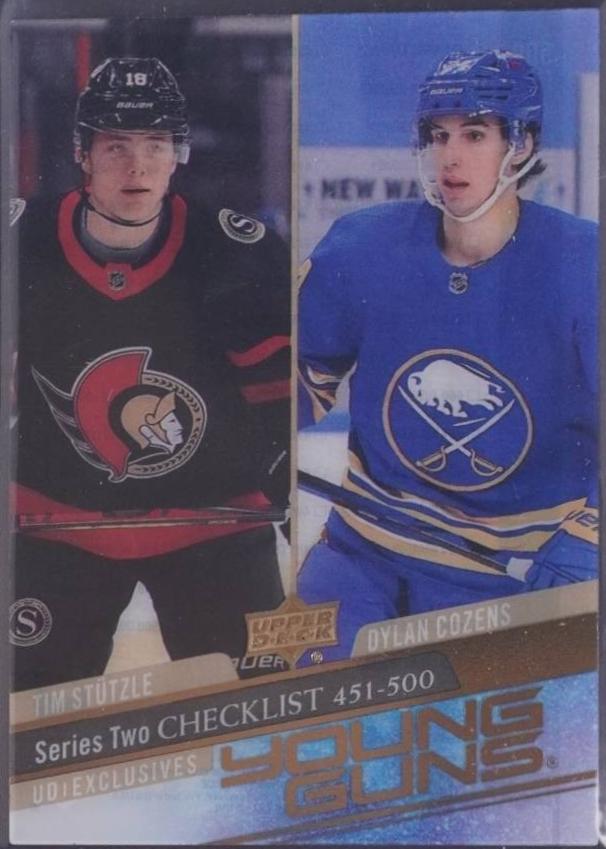 Tim Stutzle, Dylan Cozens [Clear Cut UD Exclusives] #500