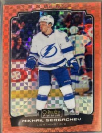 Mikhail Sergachev [Orange Checkers] #123