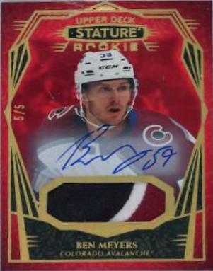 Ben Meyers [Design Photo Variant Autograph Patch Red] #143