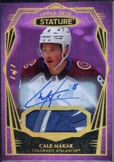 Cale Makar [Design Variant Autograph Patch Purple] #77
