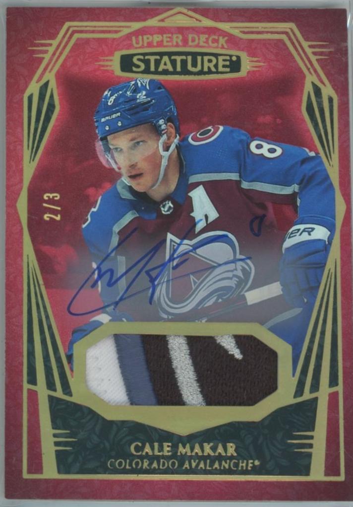 Cale Makar [Design Variant Autograph Patch Red] #77