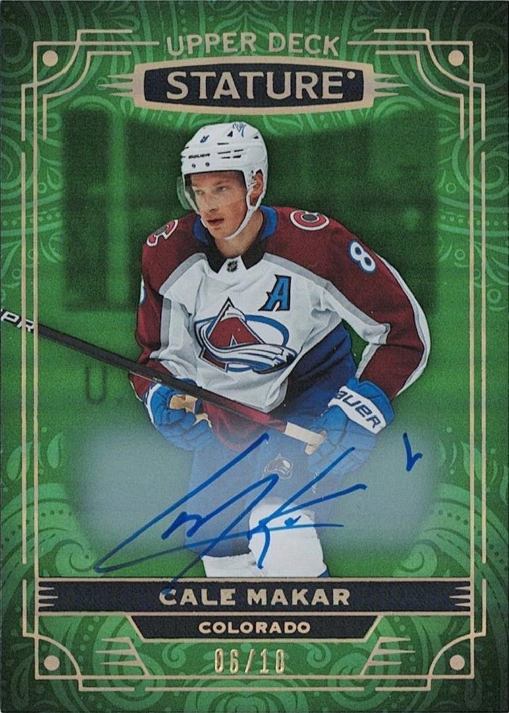 Cale Makar [Photo Variant Green Autograph] #77