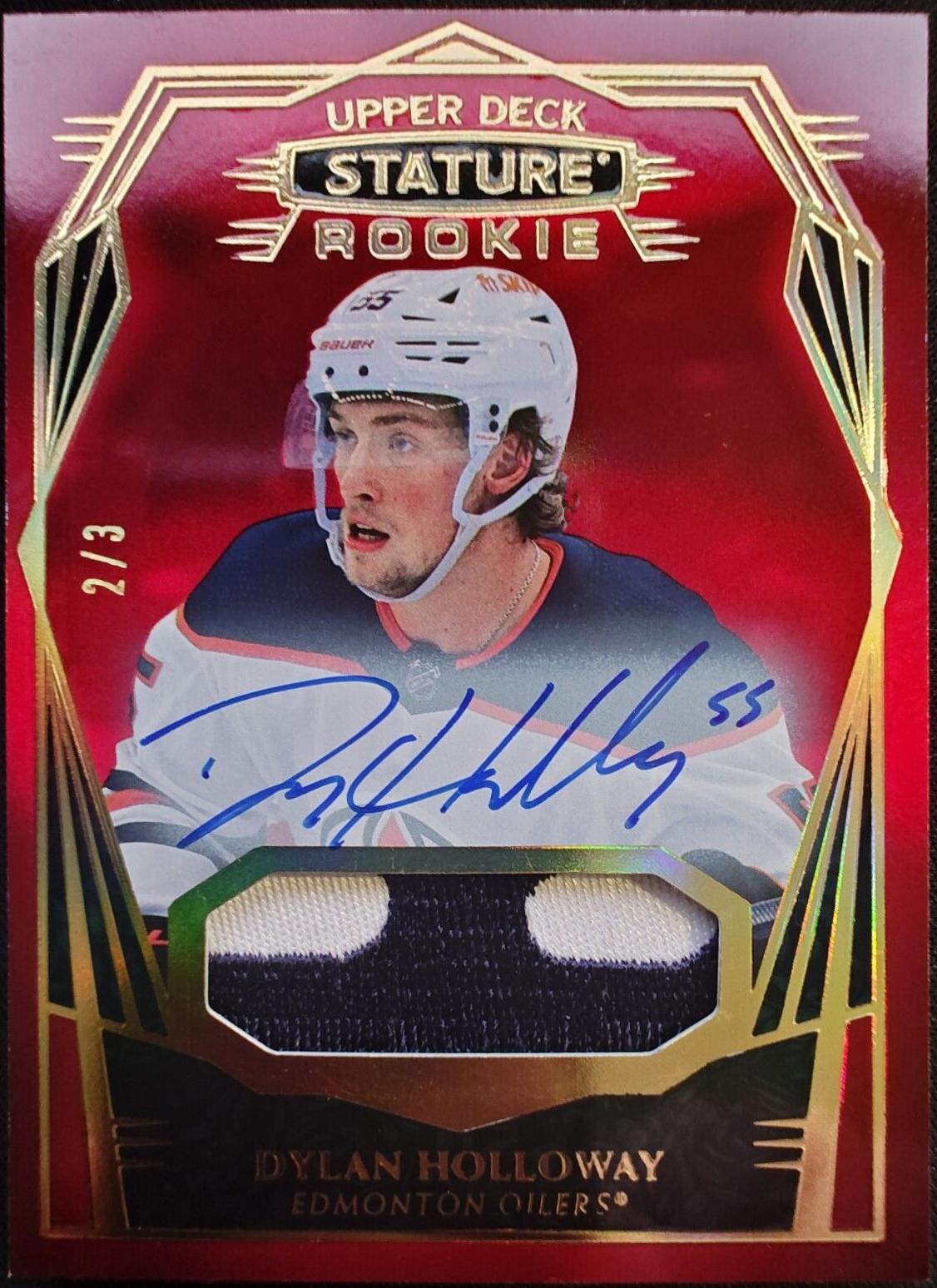 Dylan Holloway [Design Variant Autograph Patch Red] #140