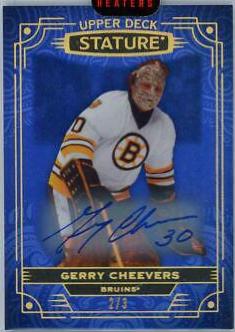 Gerry Cheevers [Photo Variant Blue Autograph] #18