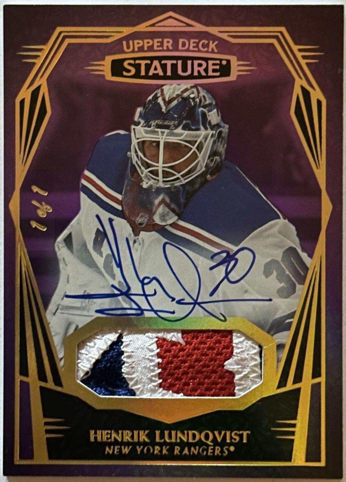 Henrik Lundqvist [Design Variant Autograph Patch Purple] #11