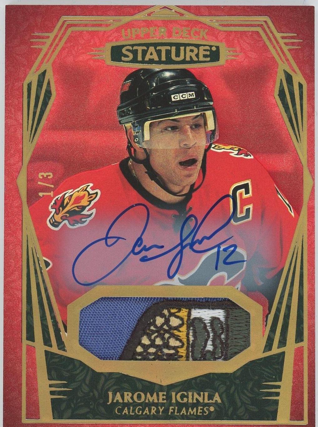Jarome Iginla [Design Variant Autograph Patch Red] #23