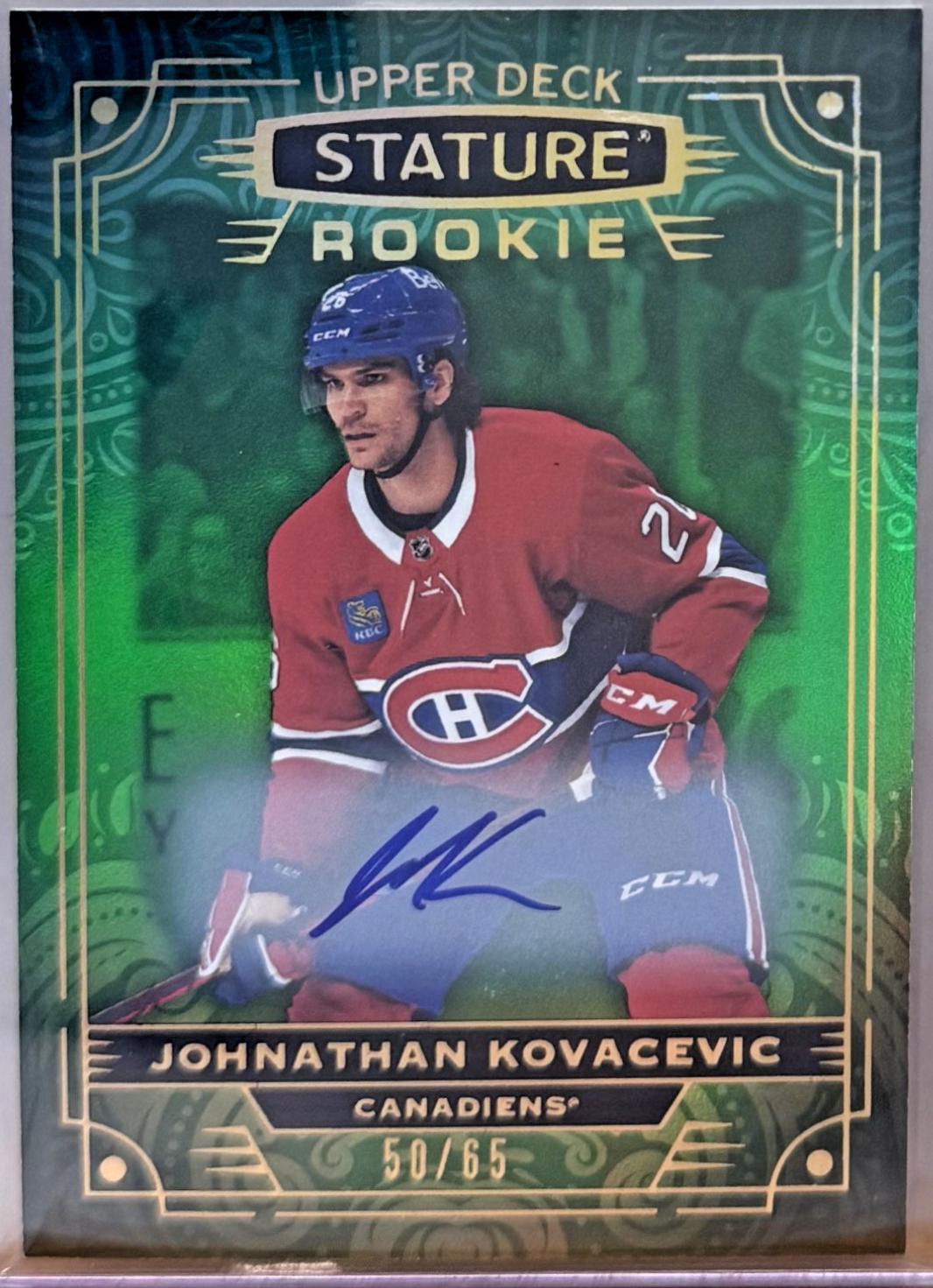 Johnathan Kovacevic [Photo Variant Green Autograph] #188