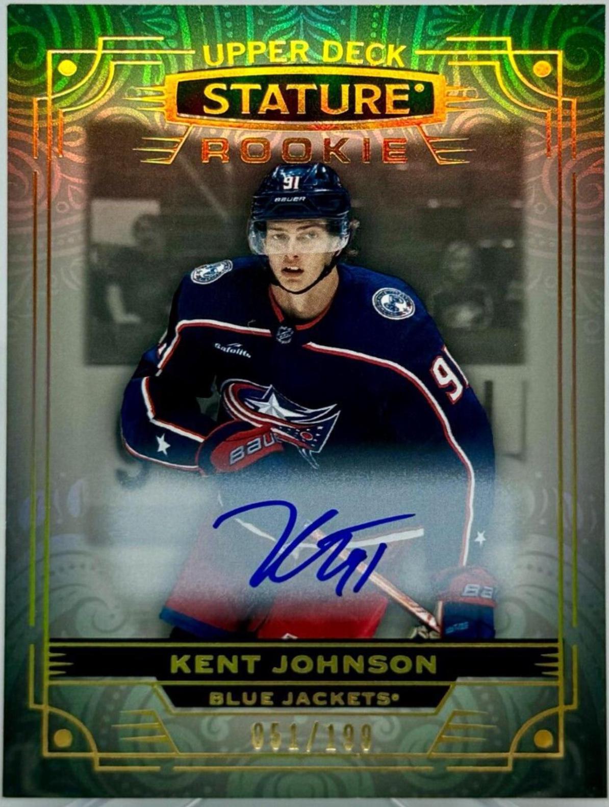 Kent Johnson [Blue Autograph] #103
