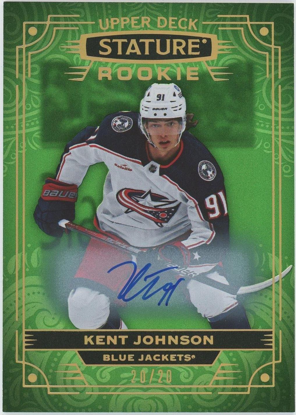 Kent Johnson [Photo Variant Green Autograph] #103