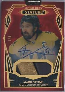 Mark Stone [Design Variant Autograph Patch Red] #40