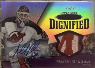 Martin Brodeur [Design Variant Autograph Patch Purple] #10