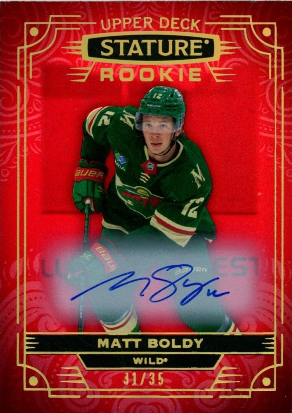 Matt Boldy [Red Autograph] #101