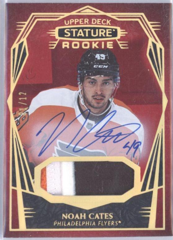 Noah Cates [Design Variant Autograph Patch Red] #166